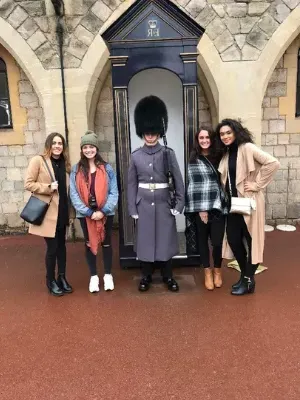 Business students in London